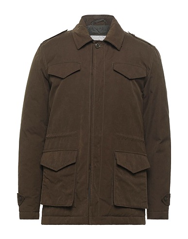 BROOKSFIELD Jacket Military green 45% Cotton, 39% Polyester, 16% Polyamide