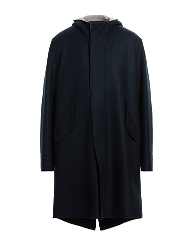 HARRIS WHARF LONDON Coat Navy 100% Virgin Wool, Polyester