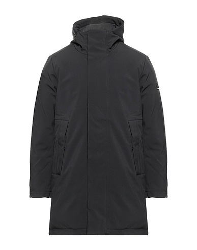 WHY NOT BRAND Coat Black 92% Polyurethane, 8% Elastane