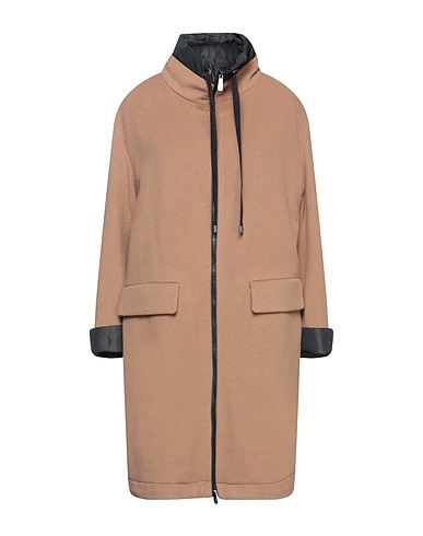 PESERICO Coat Camel 70% Virgin Wool, 20% Polyamide, 10% Cashmere, Polyester, Other Fibres