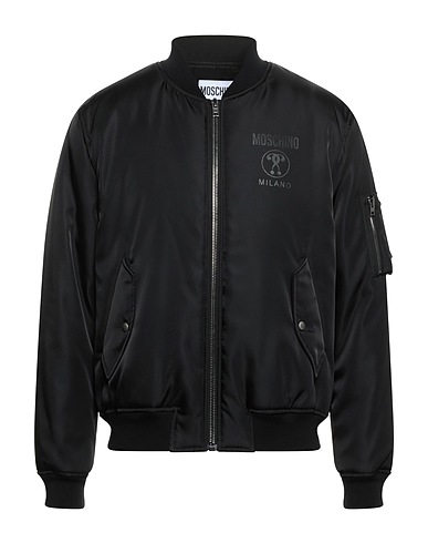 MOSCHINO Bomber Black 100% Polyamide, Cotton, Elastane