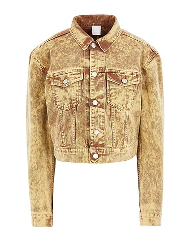 8 by YOOX Giubbotto jeans ORGANIC COTTON DENIM JACKET
 Beige 100% Cotone organico