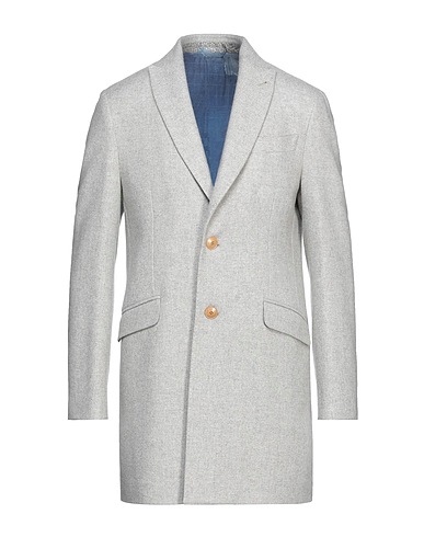 ETRO Mantel Hellgrau 100% Yakwolle