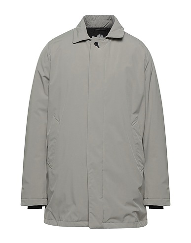 PEOPLE OF SHIBUYA Coat Light grey 88% Polyester, 12% Elastane