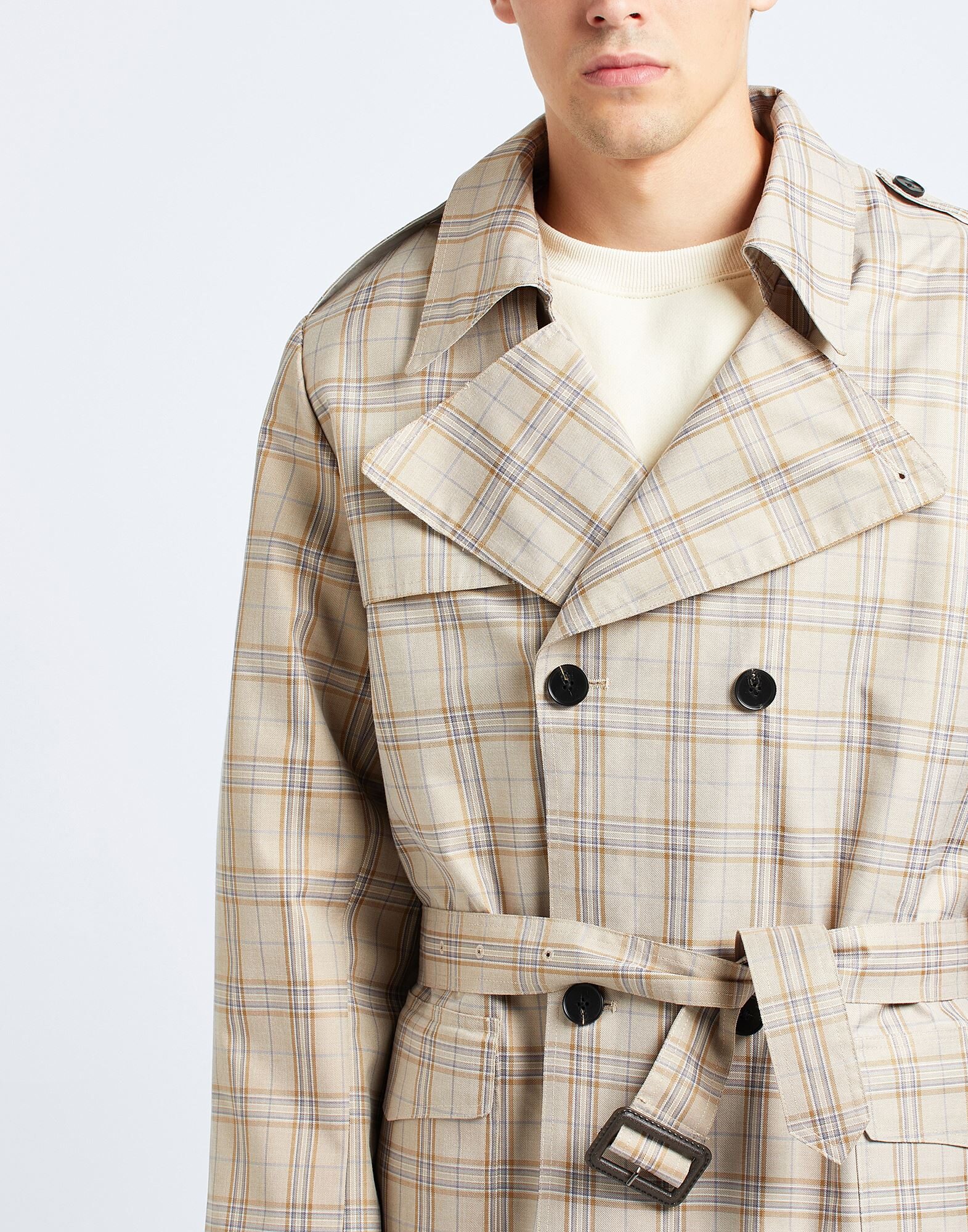 安い買蔵 メンズ Trenchトレンチコート Relaxed Fit Checked 8 lj ユークス モールブティック割引 Www Elespartano Com