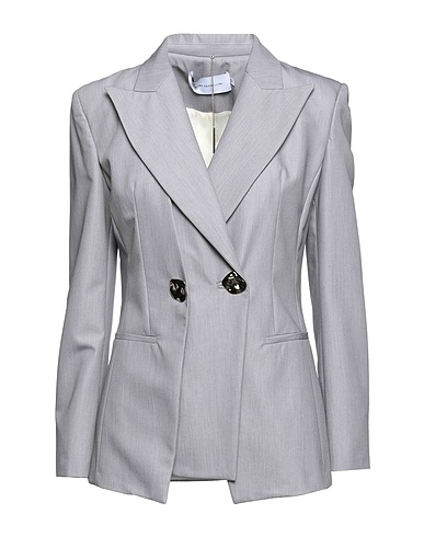 SIMONA CORSELLINI Blazer Grey 72% Polyester, 23% Viscose, 5% Elastane