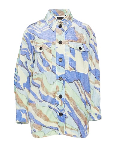 ISABEL MARANT Patterned shirts & blouses Blue 50% Cotton, 50% Viscose