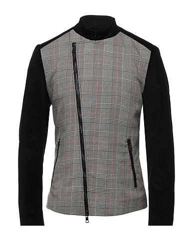 TOM REBL Giubbotto Nero 48% Lana, 28% Viscosa, 12% Poliestere, 10% Cotone, 2% Elastan