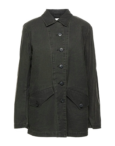 5PREVIEW Solid color shirts & blouses Charcoal 100% Cotton