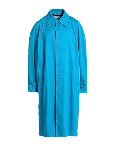 BALENCIAGA Full-length jacket Azure 100% Cotton