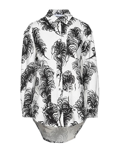 MOSCHINO Denim shirt Black 97% Cotton, 3% Elastane