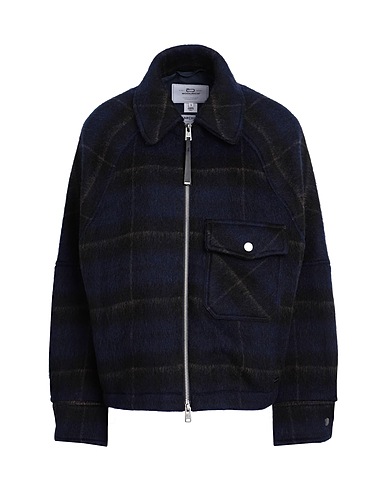 WOOLRICH Jacket COZY WOOL OVERSHIRT
 Midnight blue 65% Wool, 20% Polyamide, 10% Mohair wool, 5% Acrylic