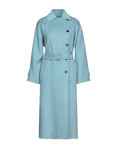MAX MARA Mantel Taubenblau 100% Kamelwolle