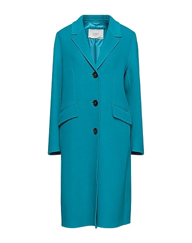 SEVENTY VENEZIA Coat SERGIO TEGON 10 COLLECTION Deep teal 90% Virgin Wool, 10% Polyamide