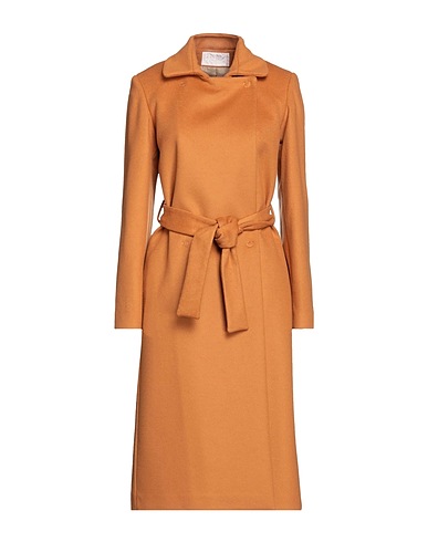 ANNIE P. Coat Camel 70% Virgin Wool, 20% Polyamide, 10% Cashmere