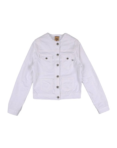 PLEASE Denim jacket White 98% Cotton, 2% Elastane