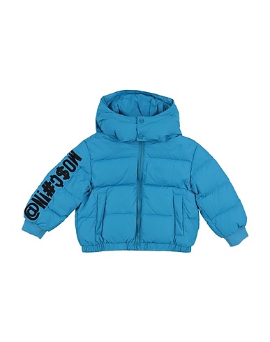 MOSCHINO KID Piumino Azzurro 100% Poliammide, Cotone, Poliestere