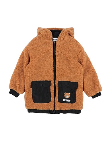 MOSCHINO TEEN Teddy Coat Camel 100% Polyester