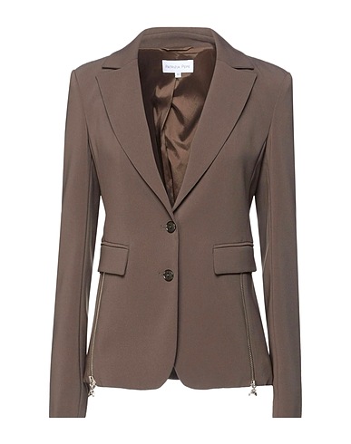 PATRIZIA PEPE Blazer Khaki 97% Polyester, 3% Elastane