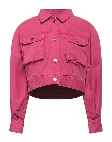 ALBERTA FERRETTI Denim jacket Fuchsia 100% Cotton