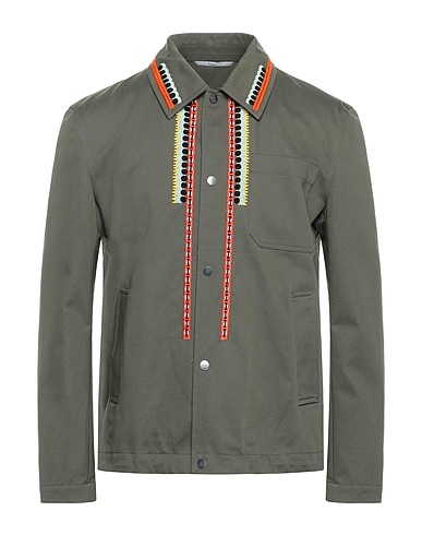 VALENTINO GARAVANI Jacket Military green 100% Cotton, Viscose, Polyester, Metallic fiber