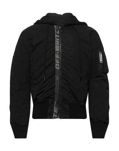 OFF-WHITE™ Jacket Black 100% Cotton, Polyamide, Elastane