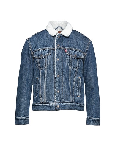 LEVI'S Blouson en jean EX BF SHERPA TRUCKER
 Bleu 100% Coton