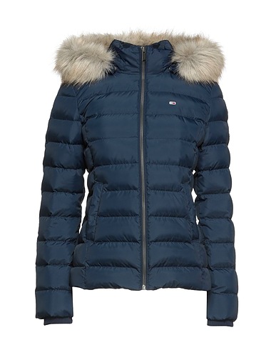 TOMMY JEANS Shell  jacket TJW BASIC HOODED DOWN JACKET
 Midnight blue 100% Recycled polyester