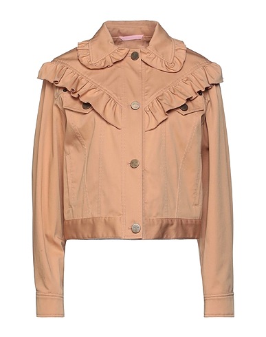 VIVETTA Jacket Camel 97% Cotton, 3% Elastane