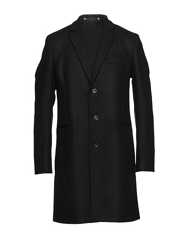 PS PAUL SMITH Coat MENS SB OVERCOAT
 Black 67% Wool, 26% Polyamide, 7% Cashmere