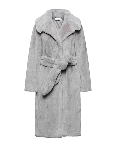 WEILI ZHENG Cappotto Grigio chiaro 100% Poliestere