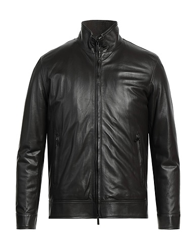 SCIO SCIÓ Giacca biker Testa di moro 100% Pelle