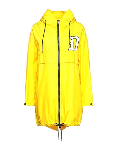 DONDUP Full-length jacket Yellow 100% Polyester