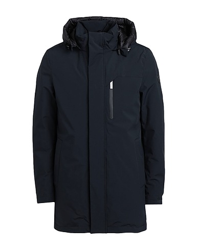 WOOLRICH Shell jacket Black 86% Polyamide, 14% Elastane