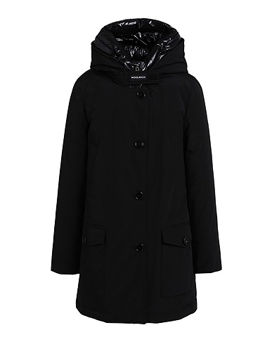 WOOLRICH Coat Black 60% Cotton, 40% Polyamide