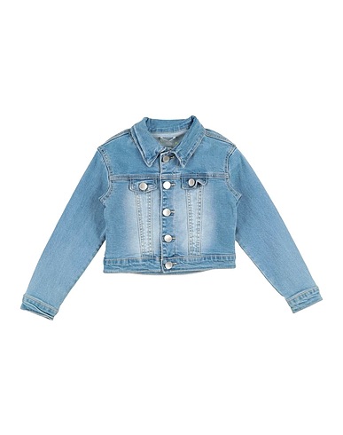 FUN & FUN Denim jacket Blue 99% Cotton, 1% Elastane