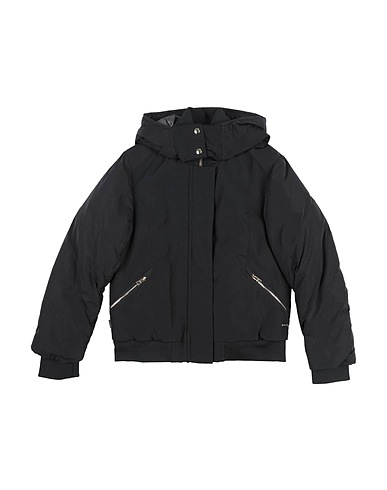 WOOLRICH Shell jacket Black 60% Cotton, 40% Polyamide