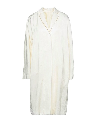BRIAN DALES Coat Ivory 56% Cupro, 44% Linen