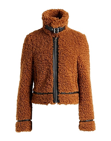 STAND STUDIO Teddy Coat Marrone 100% Poliestere