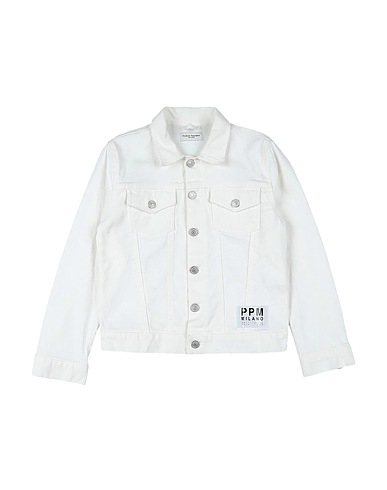 PAOLO PECORA Jacket White 97% Cotton, 3% Elastane