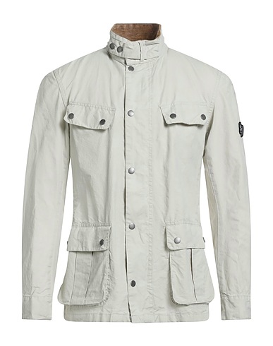 BARBOUR Jacket INTERNATIONAL Light grey 100% Cotton