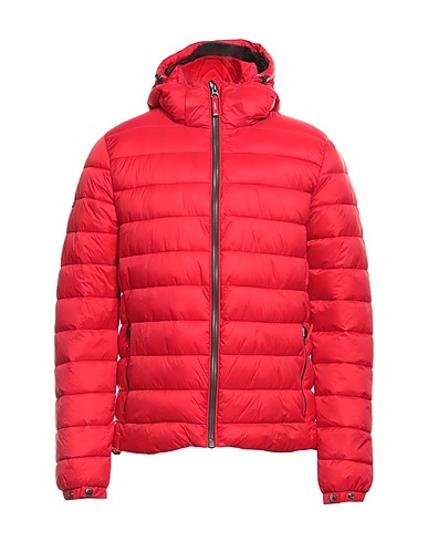 SUPERDRY Piumino CLASSIC FUJI PUFFER JACKET Rosso 100% Nylon