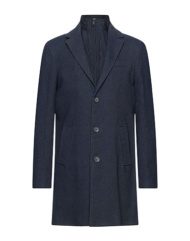 LIU •JO MAN Coat Midnight blue 100% Polyester