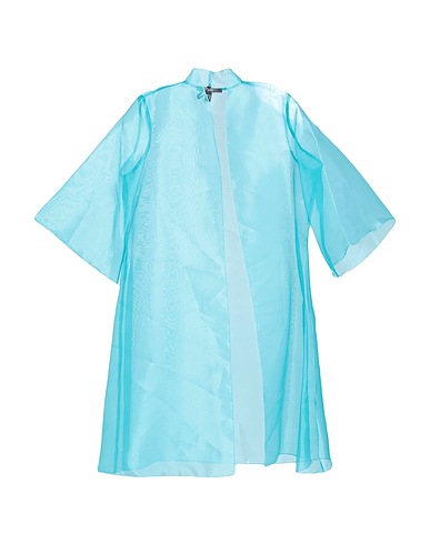 MONCHO HEREDIA Full-length jacket Turquoise 100% Polyester