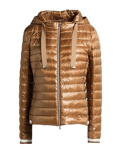 HERNO Shell jacket Khaki 100% Polyamide