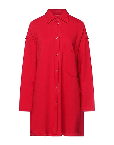 OTTOD'AME Lange Jacke Rot 100% Baumwolle