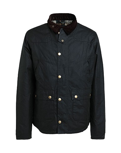 BARBOUR Jacket Barbour Reelin Wax Jacket
 Charcoal 100% Cotton