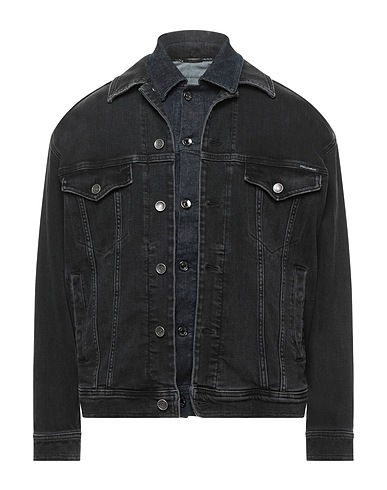 DOLCE&GABBANA Denim jacket Black 98% Cotton, 2% Elastane