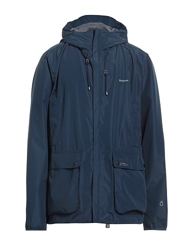 BARBOUR Full-length jacket Midnight blue 100% Polyester, Polyurethane
