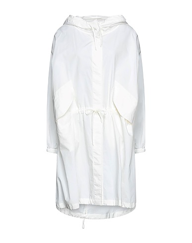 JIL SANDER Full-length jacket White 100% Cotton